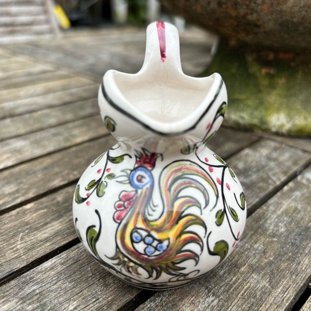 Outeiro Agueda Cream Pitcher Hand Painted in Portugal #206